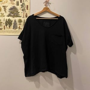Slouchy Black Tee